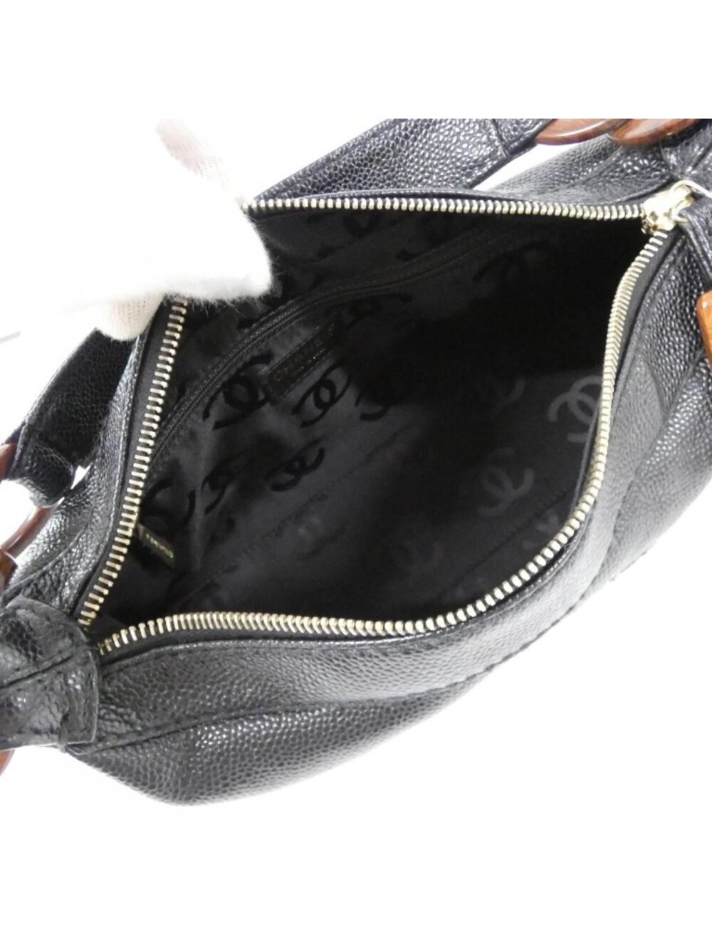 Chanel Vintage Bag Handbag Black - Picture 9 of 10